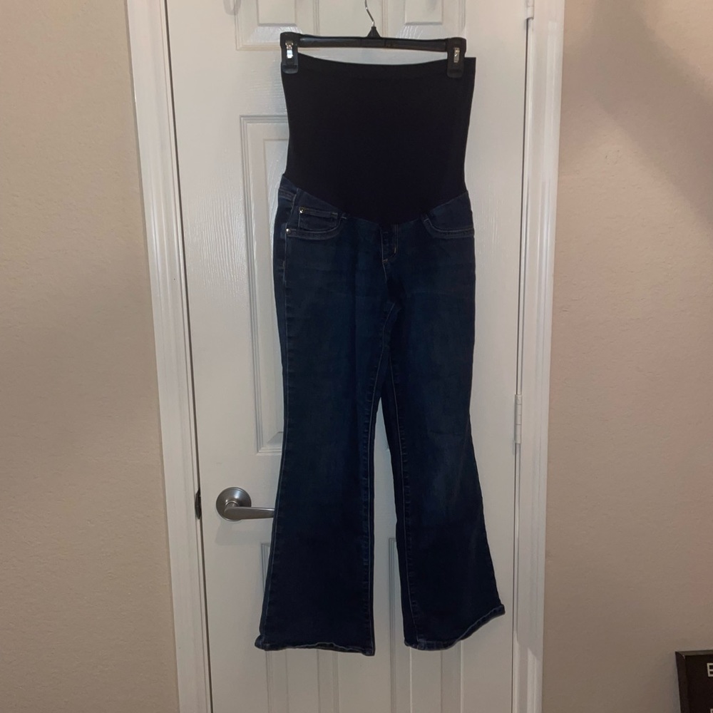 Indigo Blue Dark Jeans Boot Cut Size M